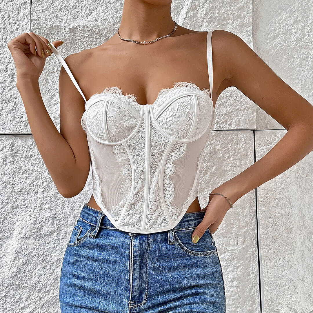 Lace Corset Bustier TopClistos