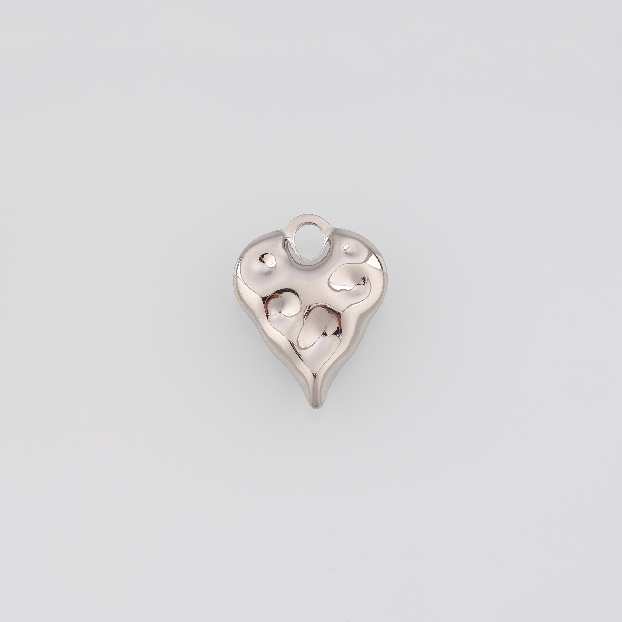 18K Gold Filled Heart Pendant,Heart Charm Earrings Necklace for DIY Jewelry Making Supply