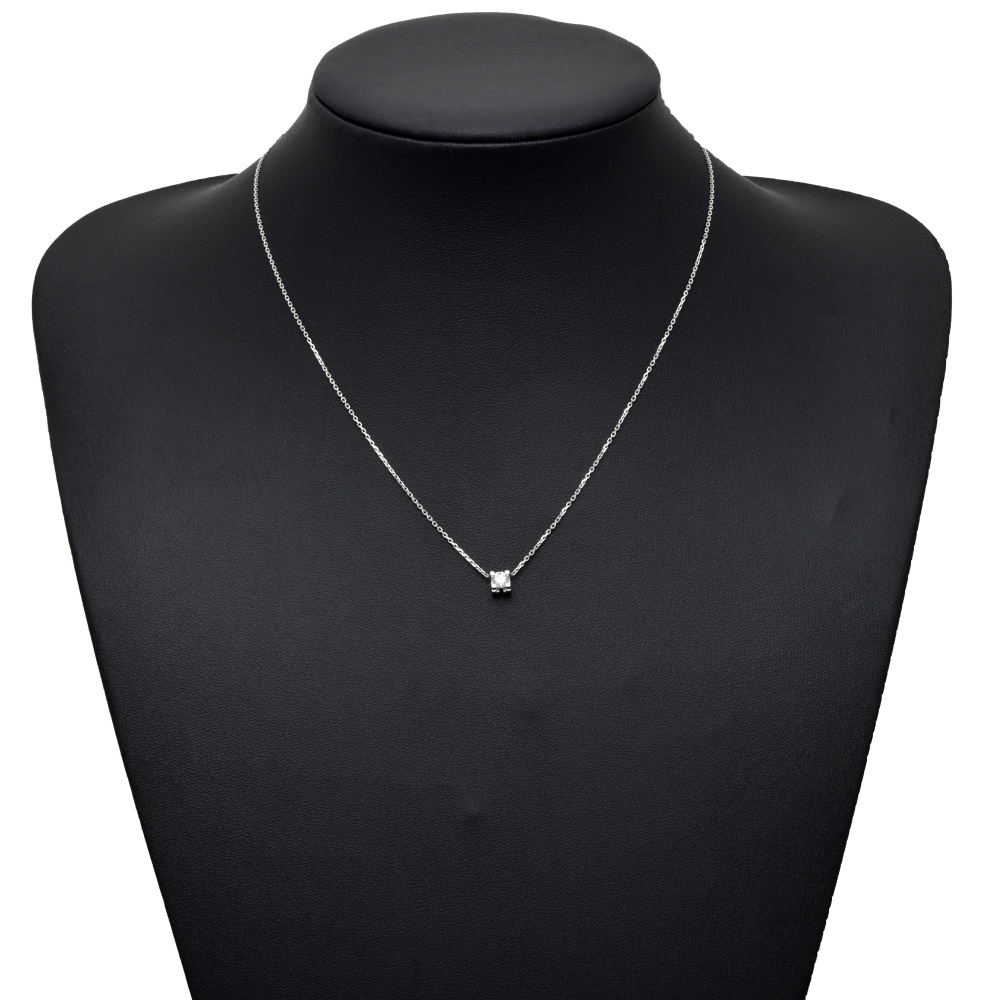 Cartier C Do Necklace 18K White Gold Diamond N7409700
