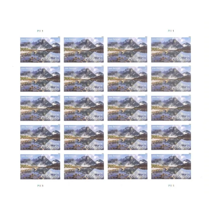 Colorado Statehood 2026 - 5 Sheets / 100 Pcs