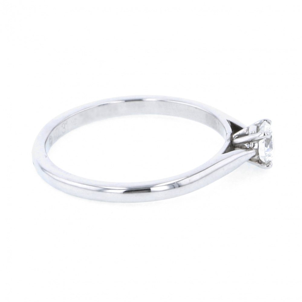 Cartier Solitaire Platinum Diamond Ring