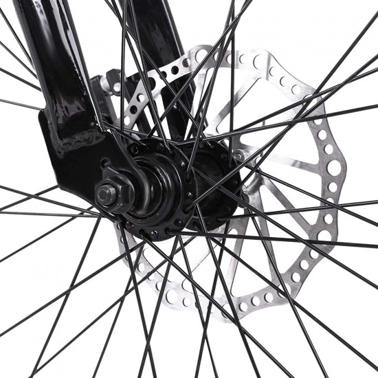 Aluminum Road Bike, 21 Speed Disc Brakes Aluminum Frame Road Bicycles Full Suspension Road Bike, 700c Dual Disk Brake Quick Release Racing Bicycles (White/Black)