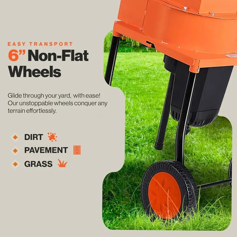 SuperHandy GUO056 Electric Shredder and Garden Mulcher – Heavy-Duty Dual-Function Unit