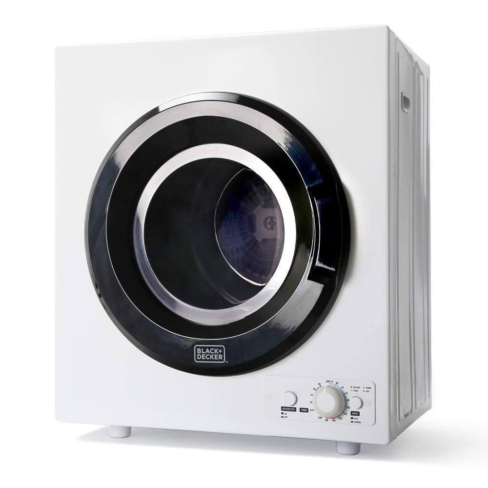 2026 Black+decker 3.5 Cu. ft. Portable Dryer – White Black