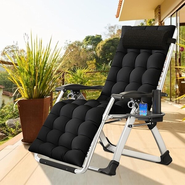 DoCred Zero Gravity Chair,Folding Lawn Chaise Recliner Lounge Chair