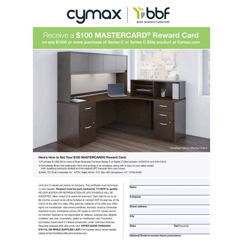 Bush Business Series C 2 Drawer Pedestal (Assembled) in Light Oak