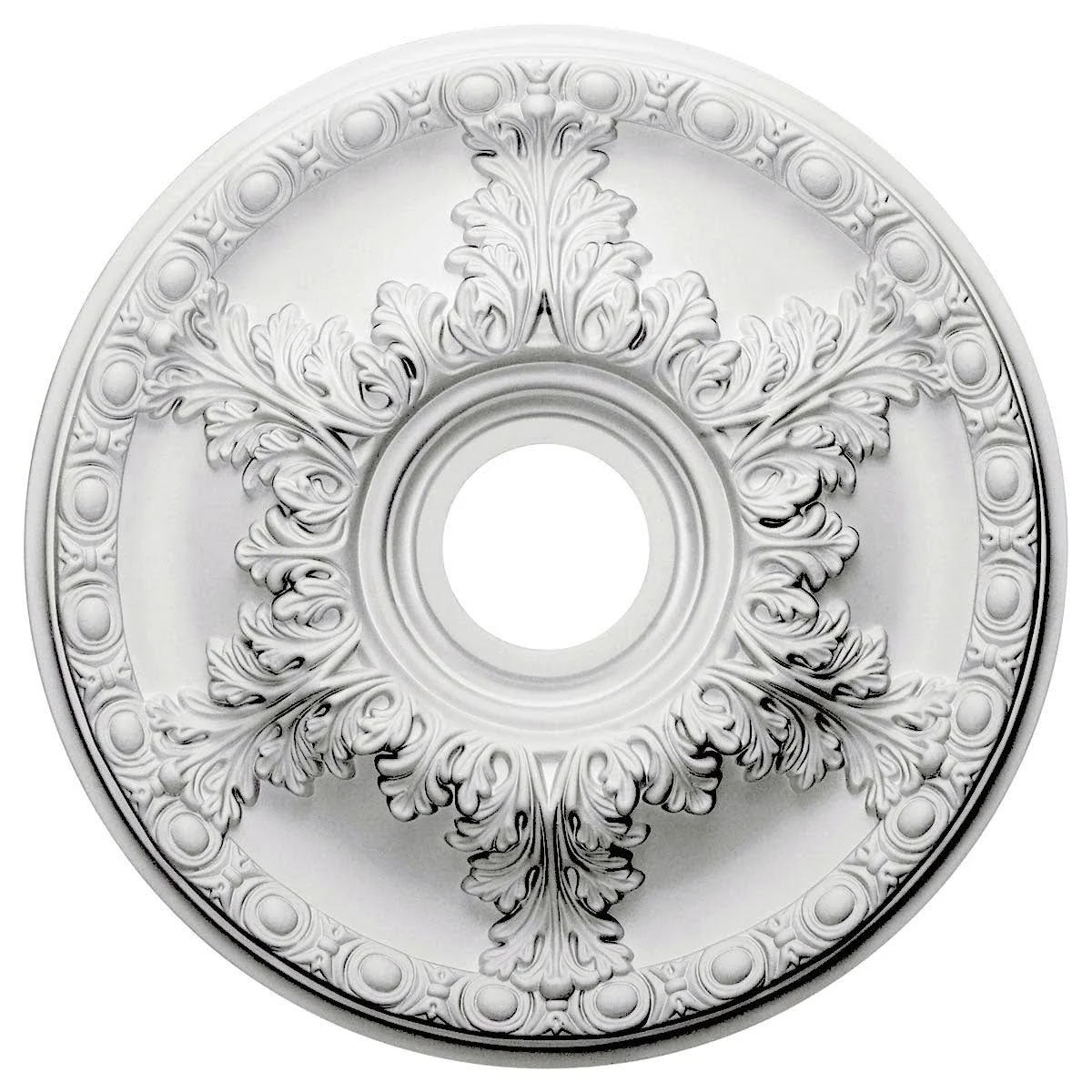 Ekena Millwork CM18GASLS 18x22OD x 3 1/2x22ID x 2 1/2x22P Granada Ceiling Medallion (Fits Canopies Up to 6 5/8x22), Hand-Painted