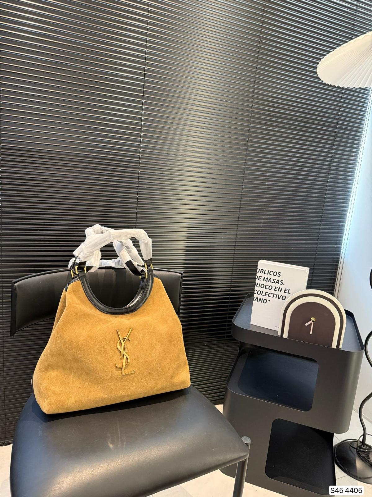 YSL Saint Laurent suede tote bag - cnluxepick