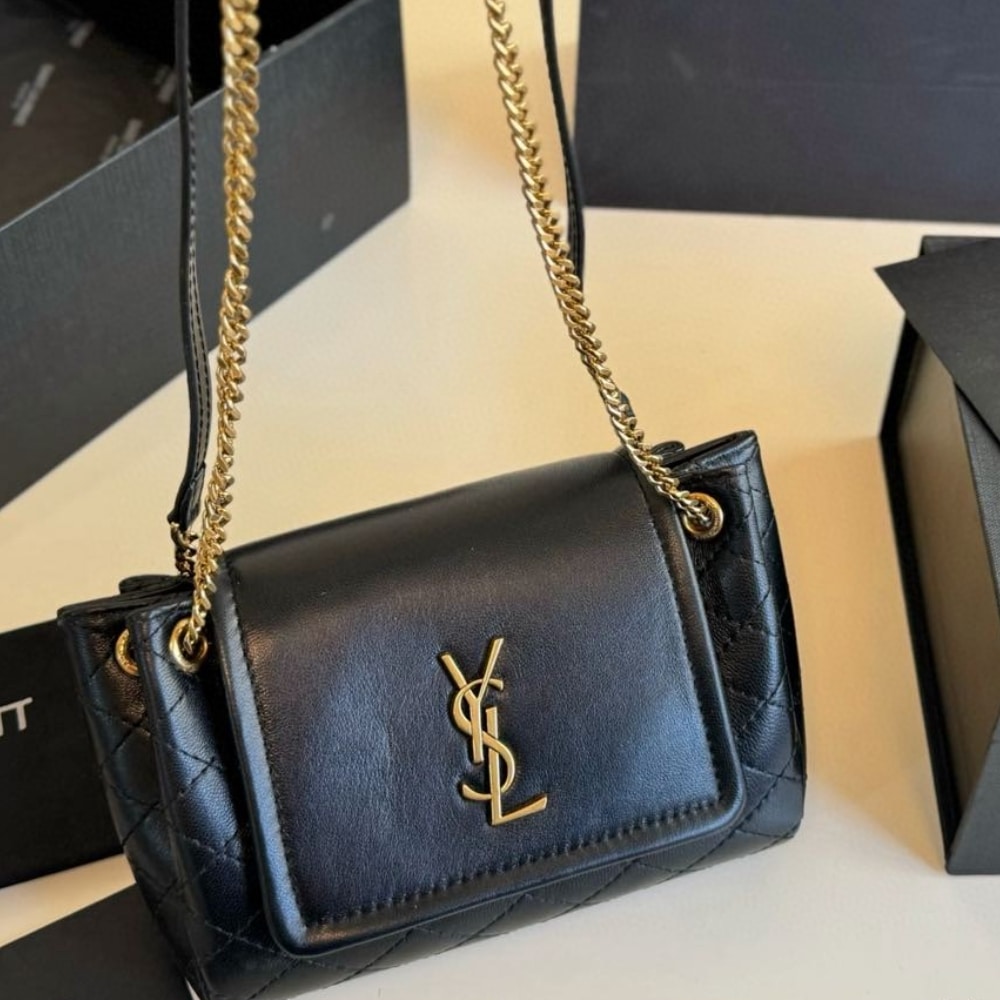 Saint Laurent Mini Nolita In Black 18Cm