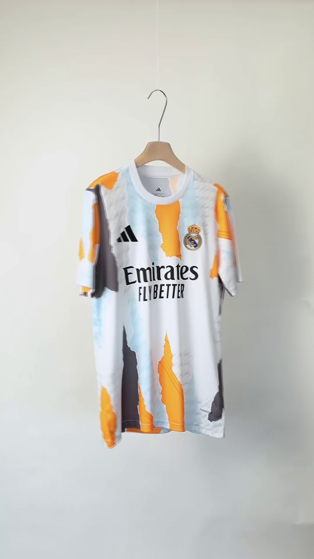 Real Madrid Pre-Match Soccer Jersey White