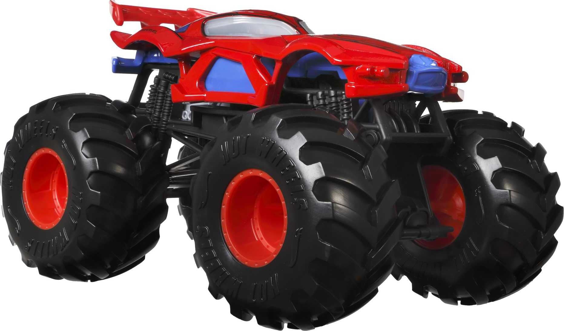 Hot Wheels Monster Trucks Marvel Spiderman 1:24 Scale Die-Cast Toy Truck Play Vehicle