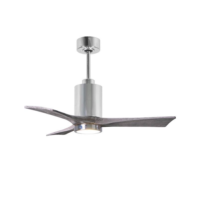 Patricia Ceiling Fan by Matthews Fan Company, Brushed Nickel, PA3-BN-BK-52