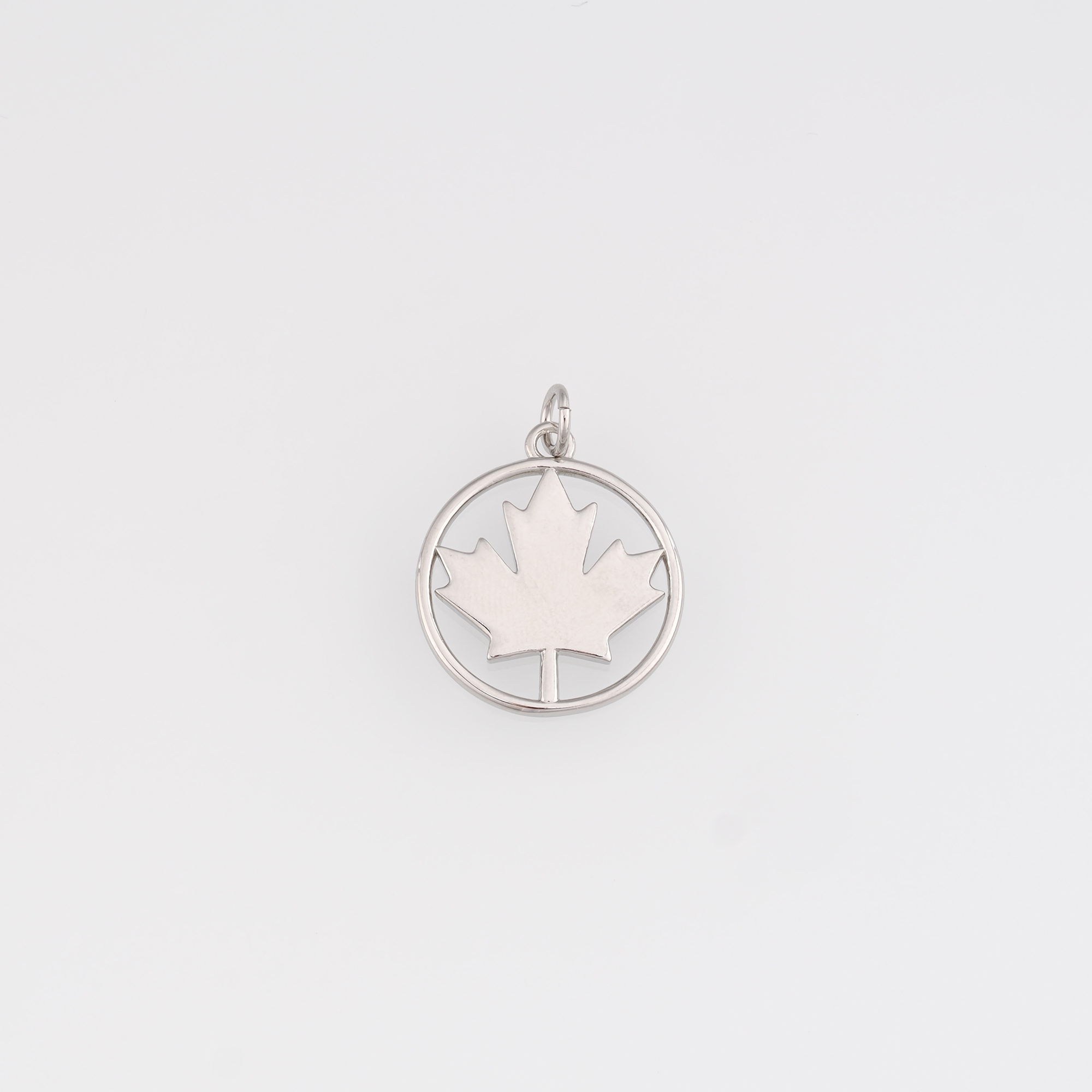 18K Gold Filled Maple Leaf Pendant,Dainty Leaf Charm Earrings Necklace for DIY Jewelry Making Supply