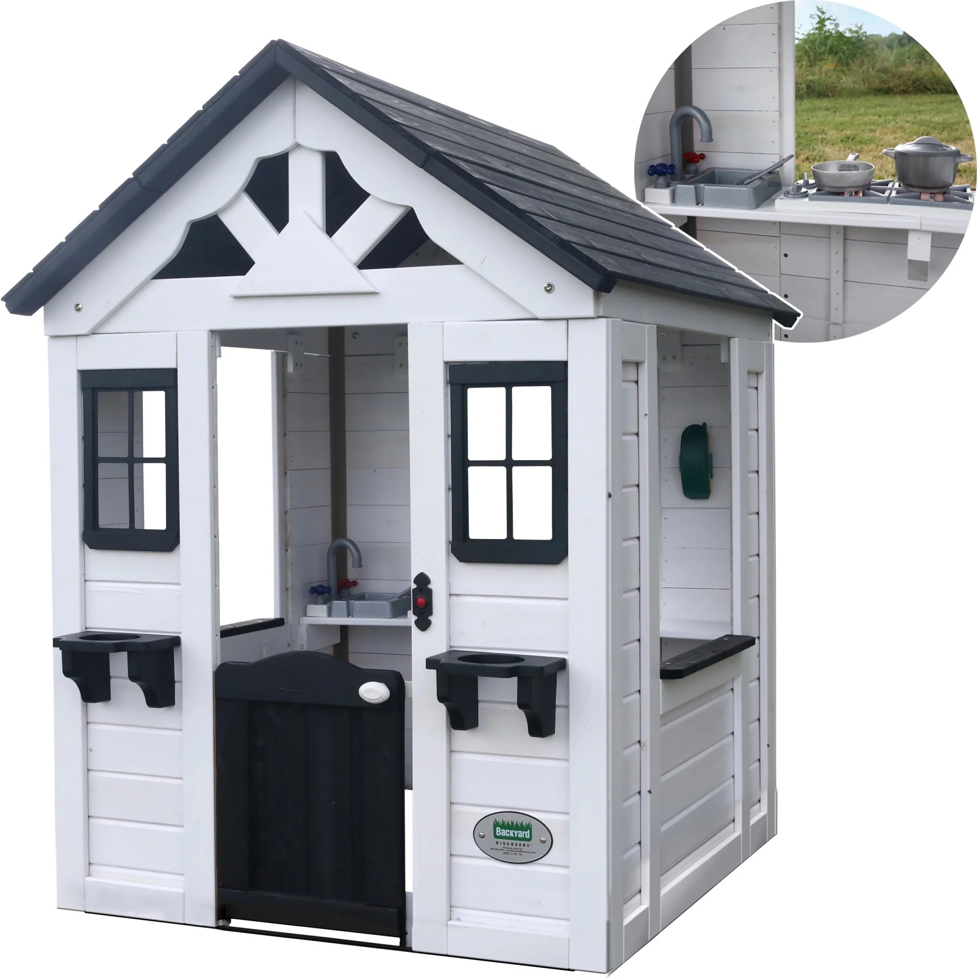 Backyard Discovery Sweetwater Playhouse – White