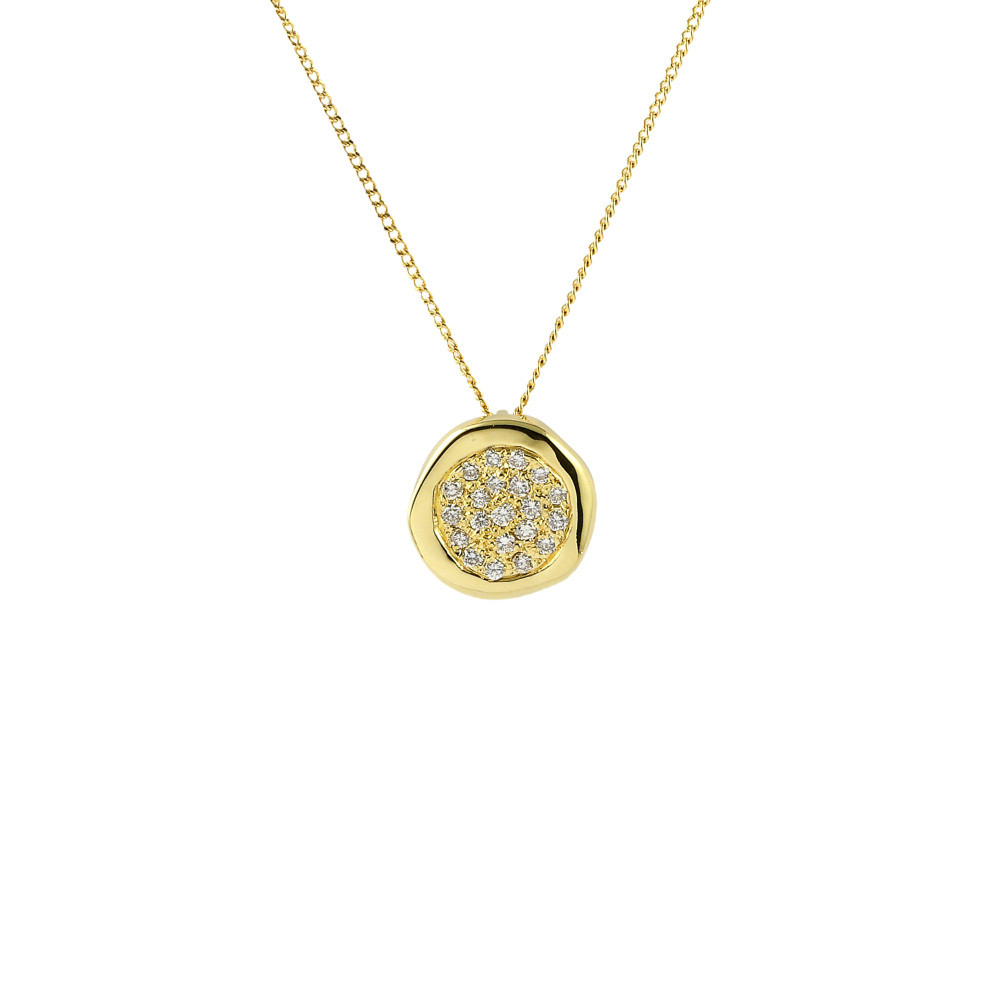 Tiffany & Co. Tiffany K18YG Yellow Gold Necklace Diamond