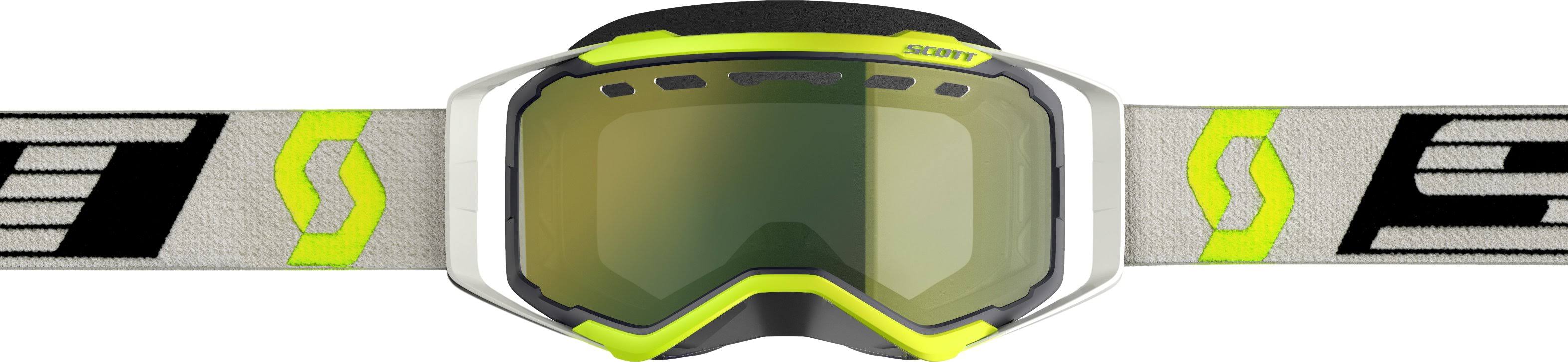 Scott 262581-1029315 Goggle Prospect Snow White/Blue w/Teal Chrome