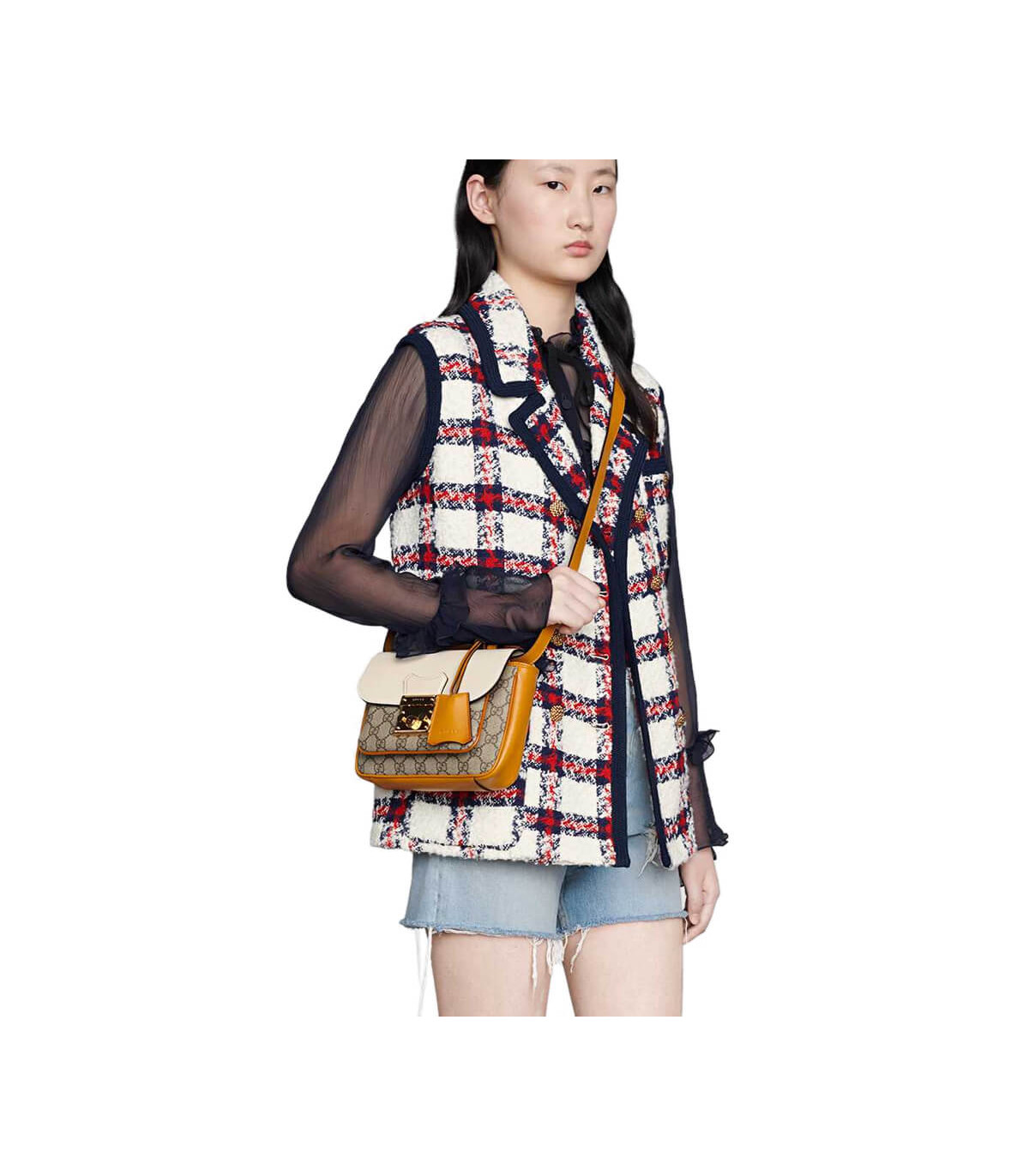 Gucci Padlock Mini Bag White
