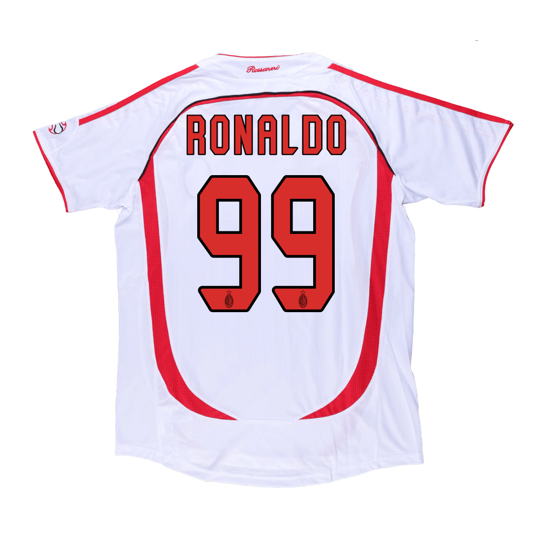 Retro Soccer Jersey RONALDO #99 AC Milan Away 2006/07 - UCL