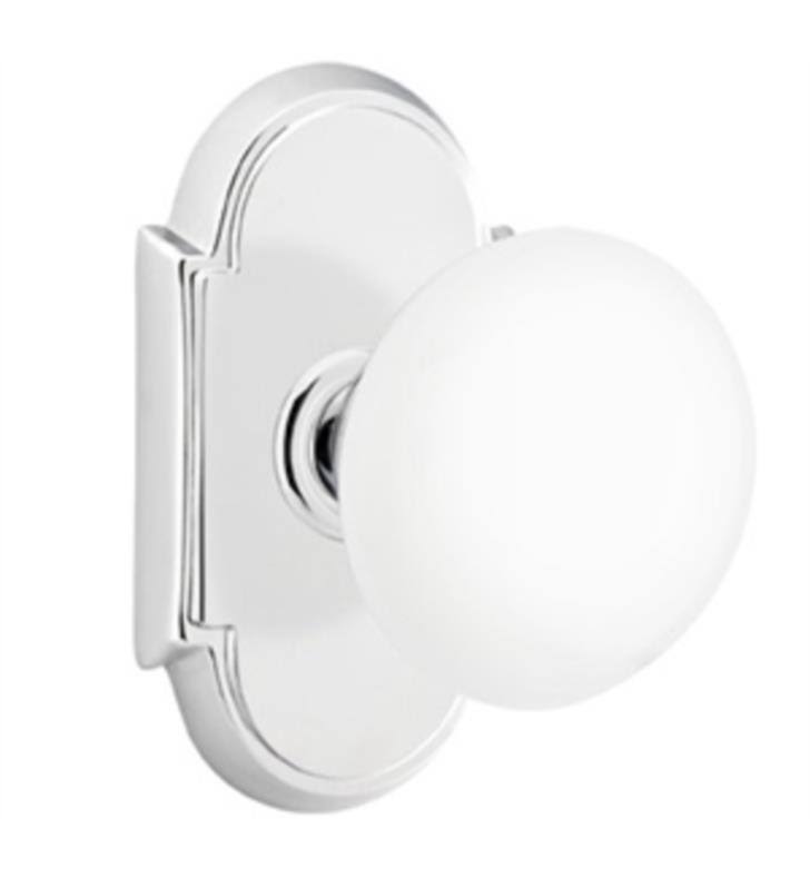 Emtek 8058OTUS19 Double Dummy Old Town Clear Knob with #8 Rose Finish: Flat Black
