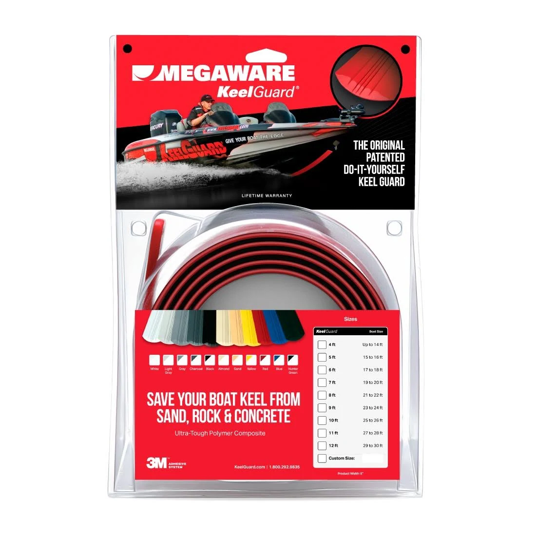 Megaware 20804 KeelGuard 4& Red