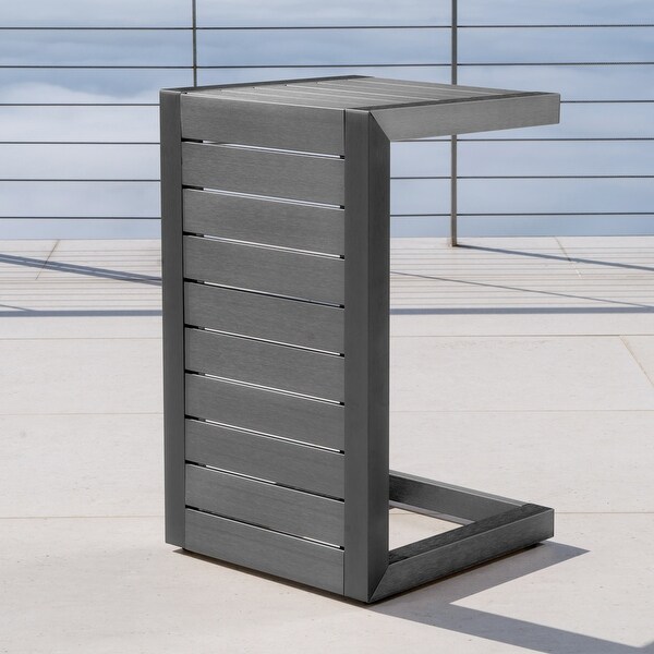 Cape Coral Alu CShaped Table Grey
