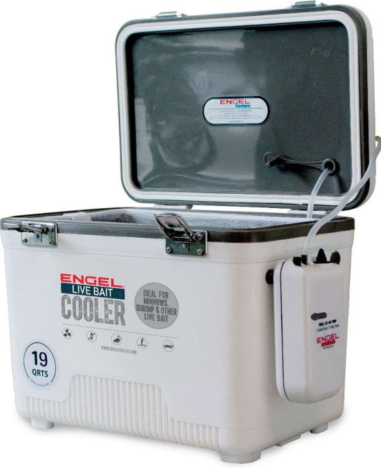 Engel 30 Qt Live Bait Cooler, White