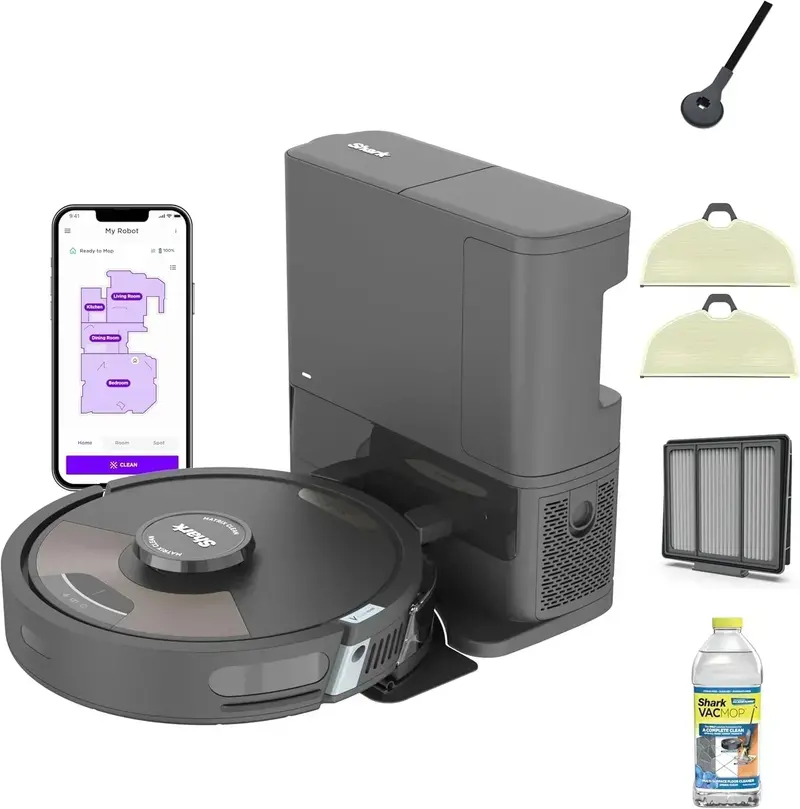 Voice-Controlled Robot Vacuum – Smart Mapping, Matrix Navigation & 60-Day Dustbin Capacity