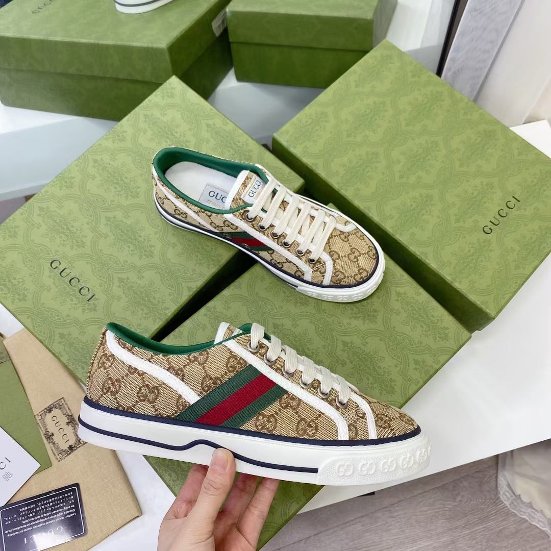 Gucci Tennis 1977 Sneaker Beige Abony 606111 Hvk20 9766