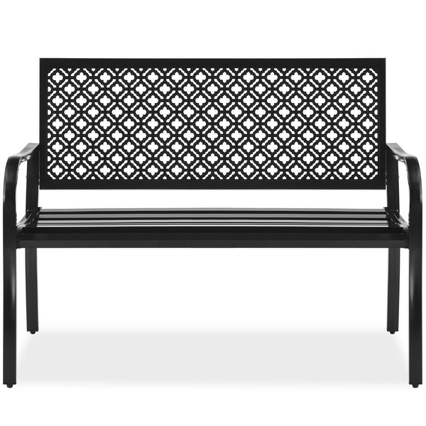 Outdoor Steel Patio Porch Bench