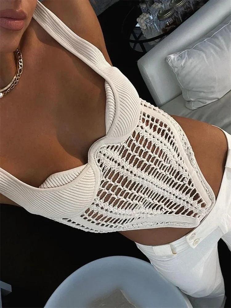 Crochet Corset Crop TopClistos
