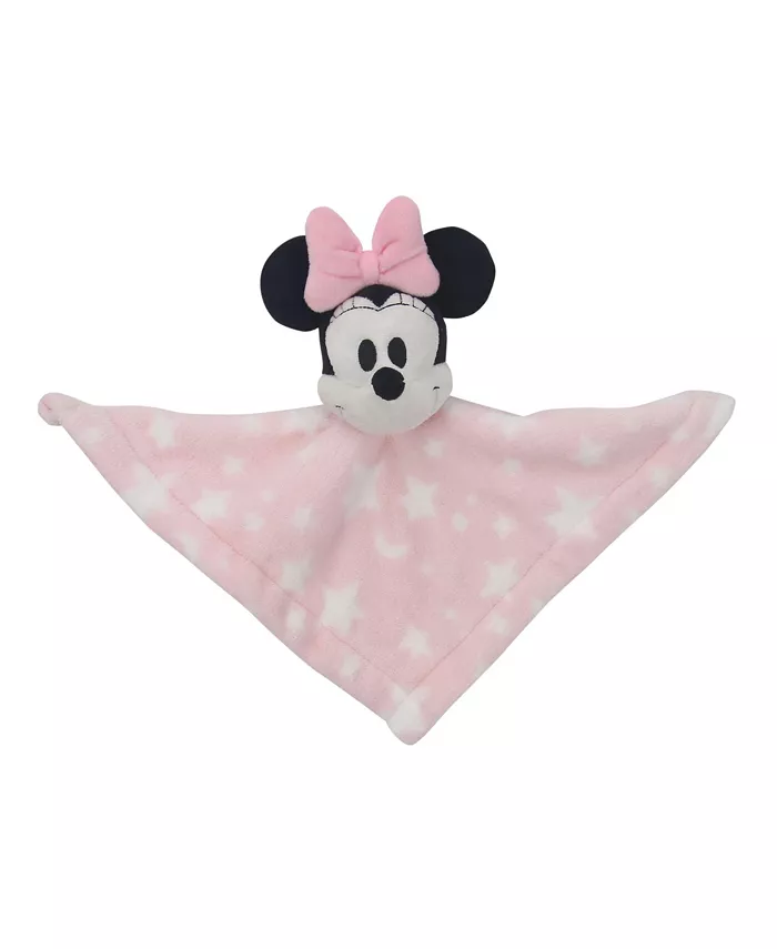 Lambs and Ivy Lambs  Ivy Disney Baby Minnie Mouse Pink Stars Security Blanket Lovey