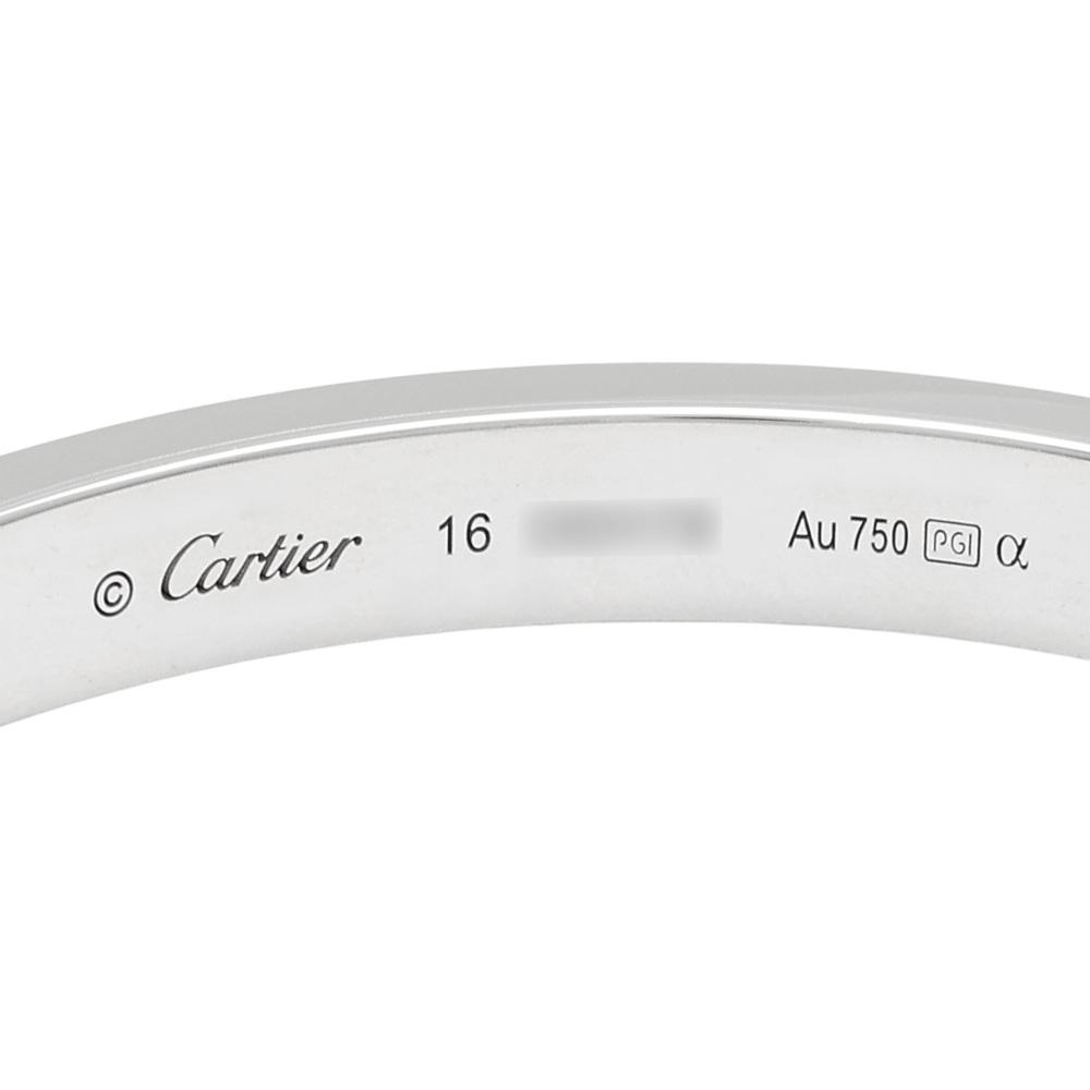 Cartier Love Classic Model Bracelet 18K White Gold Diamond