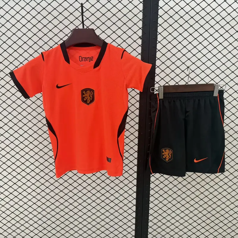 Netherlands 2026 World Cup Home JerseyBlack Shorts