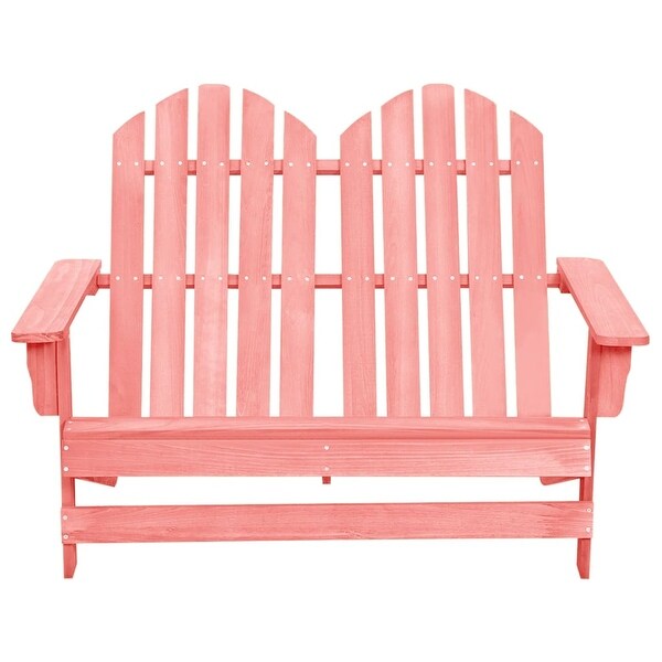 vidaXL 2Seater Patio Adirondack Chair Solid Wood Fir