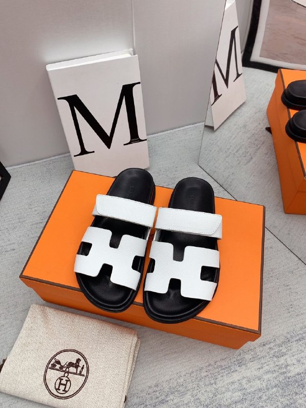 High quality Hermes Couple Sandals unisex slippers - cnluxepick