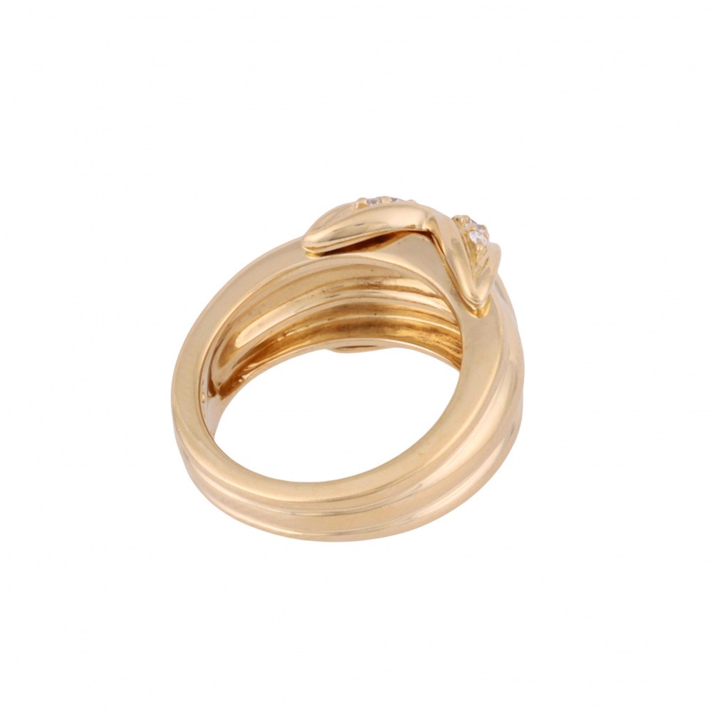 Tiffany & Co. Tiffany Signature K18YG Yellow Gold Ring Diamond