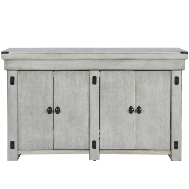 Bowery Hill 55 Gallon Aquarium Stand in Rustic White