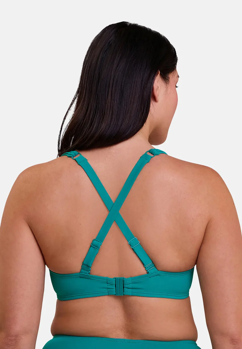 Haut de maillot de bain avec armatures Moorea Bleu Gazon