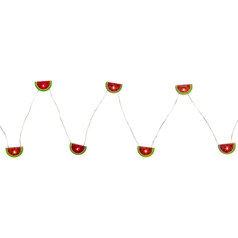 Northlight LED Watermelon Fairy Lights - Warm White - 2.75' Silver Wire - 10ct