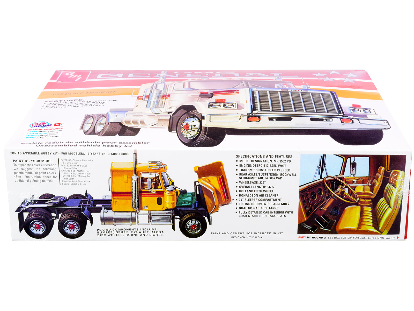 AMT AMT1272 1976 GMC General Semi Model Tractor - Plastic Model Kit