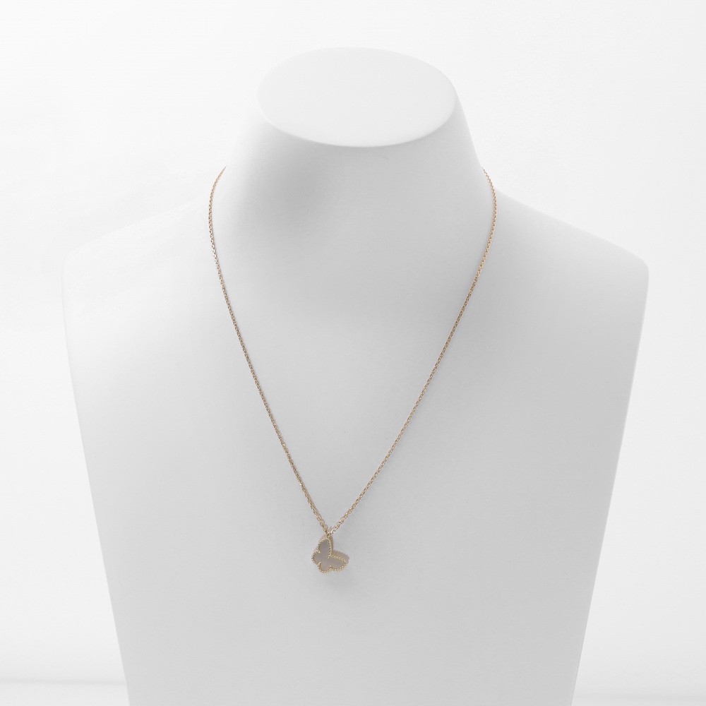 Van Cleef & Arpels Sweet Alhambra Necklace 18K Yellow Gold Shell