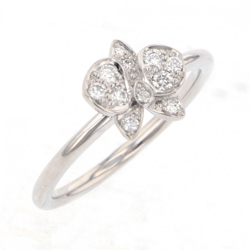 Cartier Caresdor Kidepal Ring 18K White Gold Diamond