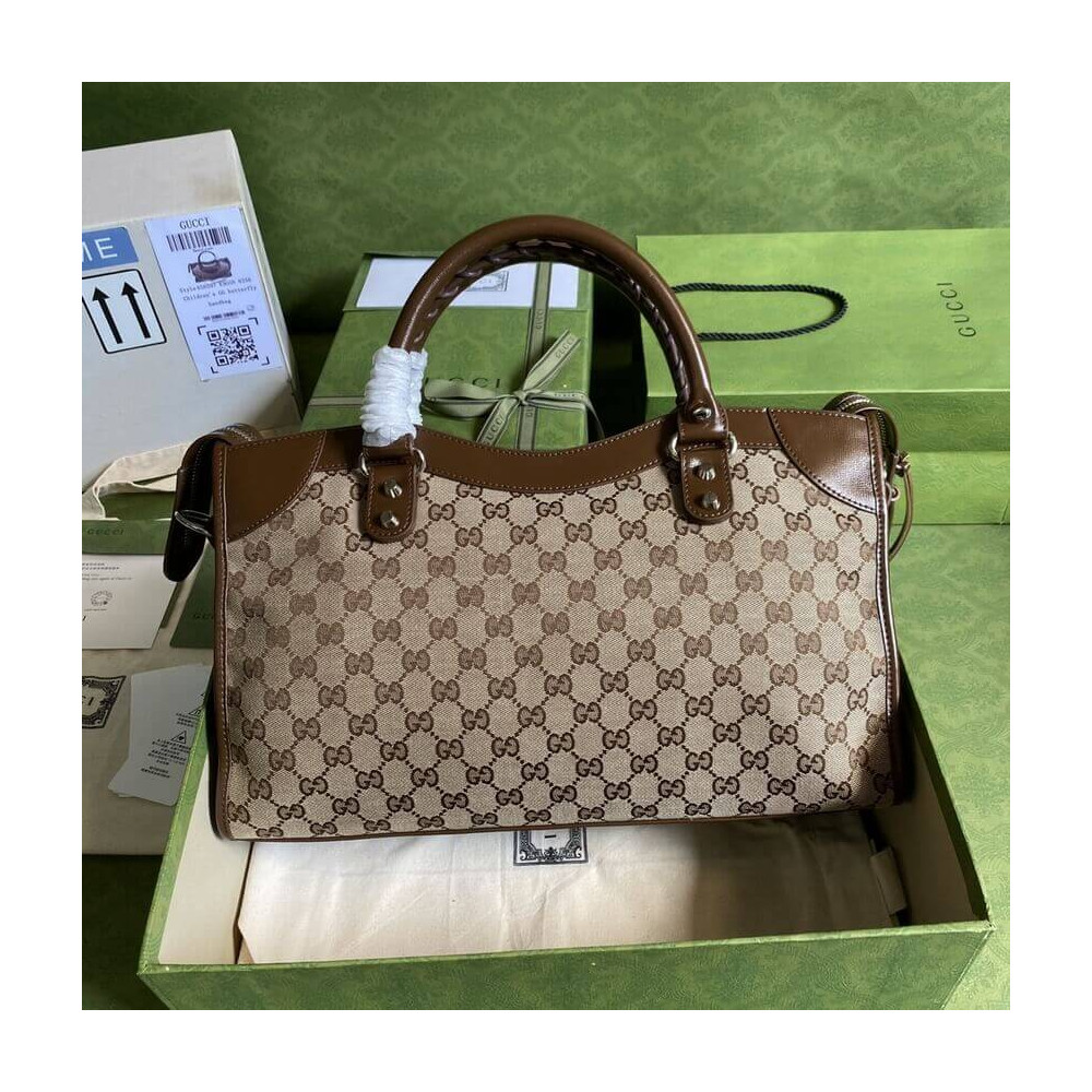 Gucci x Balenciaga GG Canvas City Bag 38cm