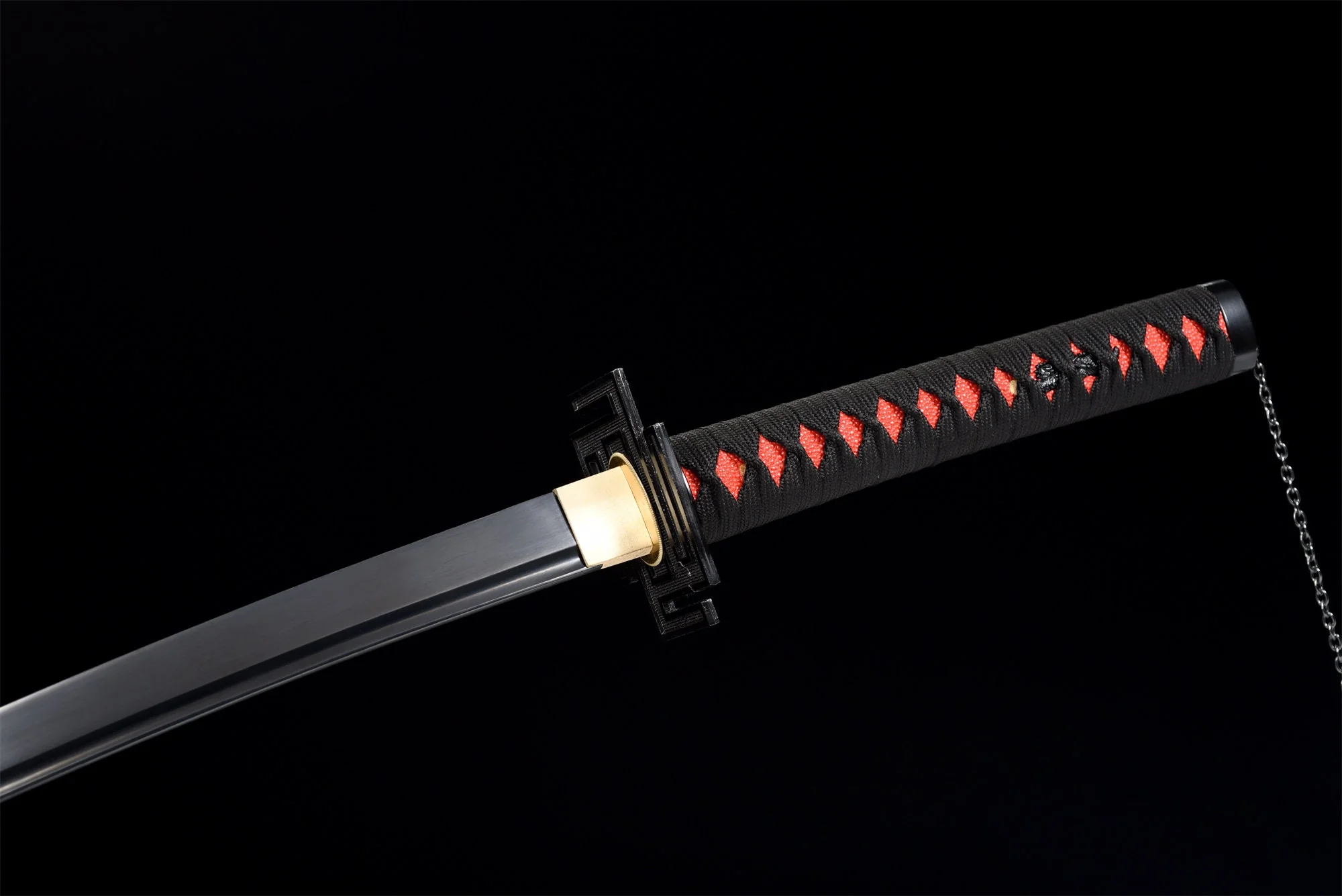 Tensa Zangetsu Katana – Black Blade, High-Carbon Steel
