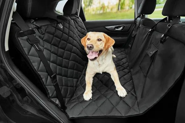 Frisco Quilted Water Resistant Hammock Car Seat Cover Regular, Black