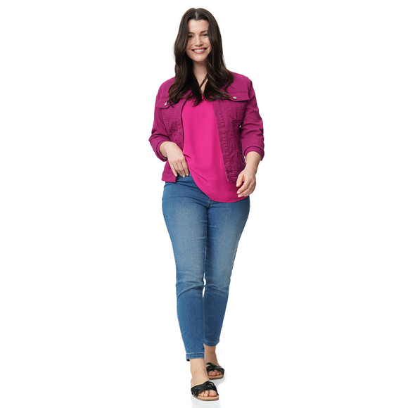 Gina Benotti Damen Jeansjacke ohne Verschluss