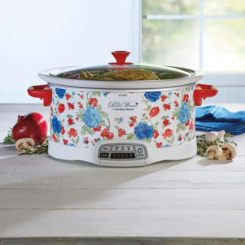 The Pioneer Woman 7-Quart Programmable Slow Cooker – Hamilton Beach Stainless Design