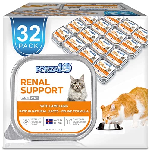Wet Cat Food Kidney RENAL ACTIWET with Lamb 3.5oz, Adult Cat Food Wet, Renal Support Canned Cat Food