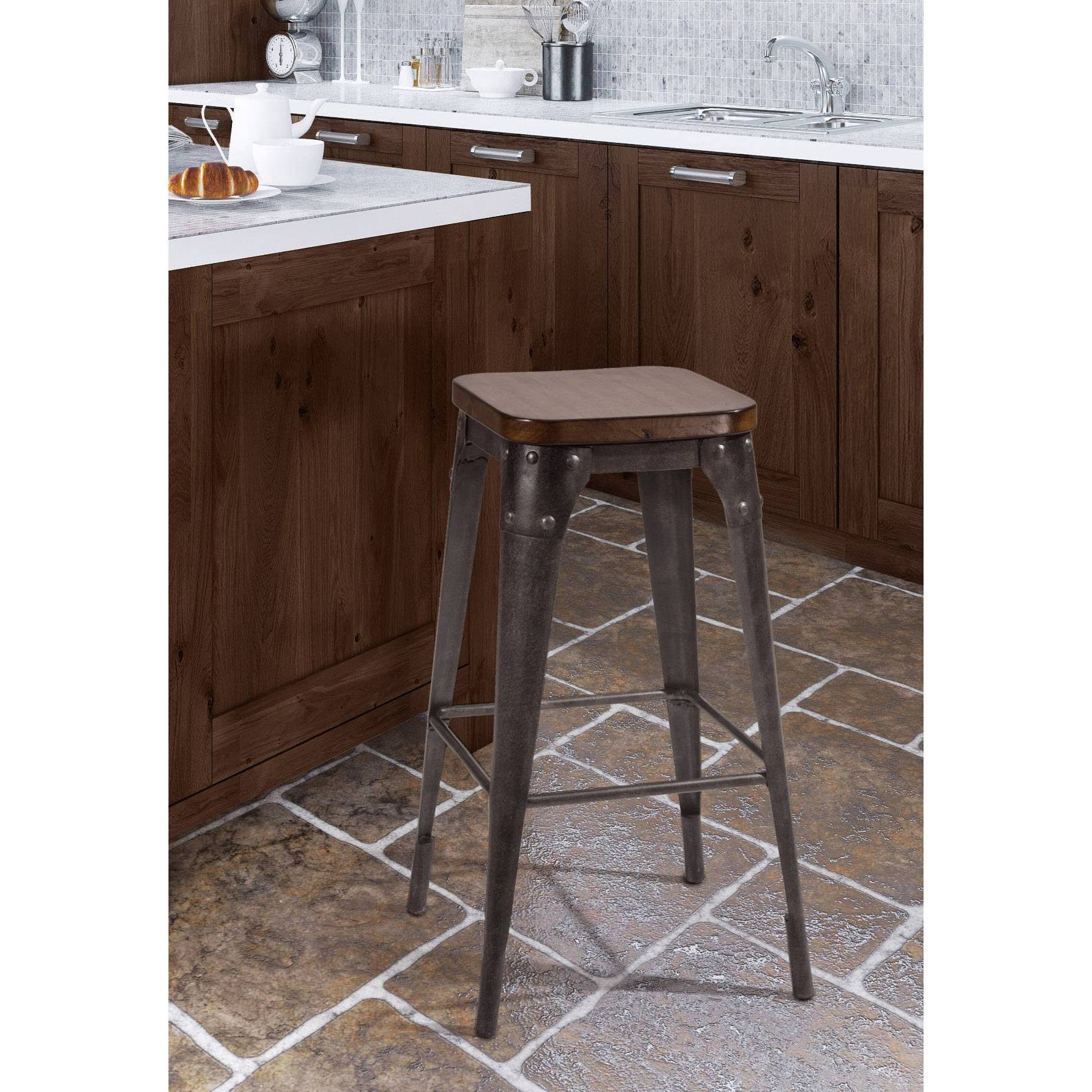 Hillsdale Morris Backless Bar Stool