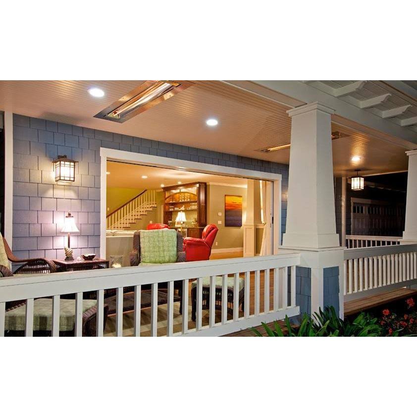 Infratech CD-Series 39x22 4000W Dual Element Electric Infrared Patio Heater - 240V - Stainless Steel - CD4024SS